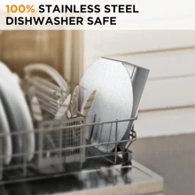 Christmas Stainless Steel Hamburger Press, Round Press, Non-Stick Smooth Hamburger Press Flat Bottom Without Ridges, Bacon Grill Rack Perfect For Top Frying Pan Cooking,Christmas & Thanksgiving Kitchen Gift - Multicolor - View 7