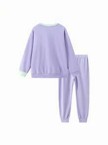 Balabala Meisjes Letter Print Sport Set 2024 Herfst Trendy Tweedelig