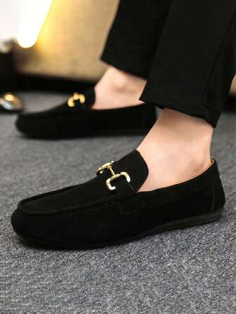 Men's New Fashion Slip-On Loafers, Classic & Comfortable Formal Shoes, Lightweight & Easy To Wear Driving Shoes (Note: Loafers Tend To Run Small, Customers With Larger Feet Are Suggested To Order One Size Up)