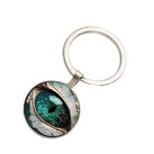 Vintage Stil Schlüsselanhänger aus Zink-Legierung mit mystischem Augen-Design - einzigartiges Modeaccessoire für Männer, perfektes kreatives Geschenk als Autoschmuck oder Taschenanhänger