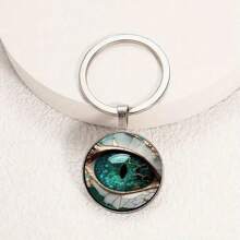 Vintage Stil Schlüsselanhänger aus Zink-Legierung mit mystischem Augen-Design - einzigartiges Modeaccessoire für Männer, perfektes kreatives Geschenk als Autoschmuck oder Taschenanhänger