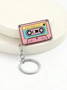 1pc Creative Retro Acrylic Colorful Tape Keychain, Bag Pendant Decoration, Holiday Creative Gift, Promotional Gift, Suitable For Daily Use Car Accessories Bag Charm School Cute Goth Y2k Bag Accessories Lanyards With Id Holder Car Accessories Bag Charms Christmas