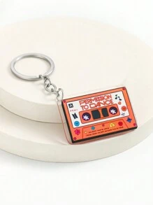 1pc Creative Retro Acrylic Colorful Tape Keychain, Bag Pendant Decoration, Holiday Creative Gift, Promotional Gift, Suitable For Daily Use Car Accessories Bag Charm School Cute Goth Y2k Bag Accessories Lanyards With Id Holder Car Accessories Bag Charms Christmas