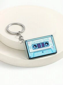 1pc Creative Retro Acrylic Colorful Tape Keychain, Bag Pendant Decoration, Holiday Creative Gift, Promotional Gift, Suitable For Daily Use Car Accessories Bag Charm School Cute Goth Y2k Bag Accessories Lanyards With Id Holder Car Accessories Bag Charms Christmas