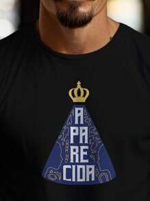 Our Lady Of Aparecida Printed T-Shirt Blouse - 黑色 - 查看 2