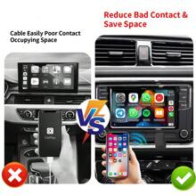 2 In 1 Android Auto Wireless Adapter & Wireless CarPlay Adapter Plug & Play Car