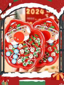 圣诞礼物圣诞老人橡皮擦，创意学校文具，卡通橡皮擦，适用于学生奖励和活动 - 彩色 - 查看 5