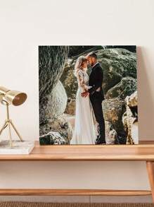1pc Framed Personalized Custom Canvas Prints, Photo On Canvas Transform Your Photos Into Stunning Framed Wall Art, Digitally Printed Photo To Canvas Ideal For Home Decor Gifts Keepsakes, Valentine Day, Valentine Day Decor High-Quality,Stylish Custom,Personalized,Unique Ideal Gifts For Her Boyfriend,Girlfriend For Valentine's Day,For Anniversaries,For Weddings Living Room,Home Birthday Graduation,Home Refresh,Christmas Gift Supplies - Multicolor - View 5