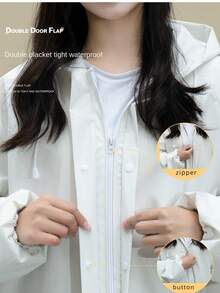 Impermeable de moda para mujer, impermeable largo para mujer, impermeable impermeable para mujer, poncho de lluvia multifuncional, chaqueta de lluvia para adultos, ropa contra la lluvia a prueba de viento