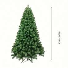 Best Choice Artificial Christmas Tree, Green Christmas Tree, Foldable Design Party Decor Tree, Dense Branches, Easy Assembly, Suitable For Home, Office, Party Decoration. 2025 Christmas Tree. Scenery Christmas Tree Christmas Decorations Home Christmas Gifts Christmas Decor - Multicolor - View 5