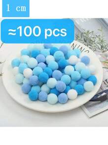 100/200Pcs 1cm/1.5cm Assorted Pompoms Multicolor Valentine Day Arts And Crafts Fuzzy Pom Poms Balls For DIY Creative Crafts Decorations, Christmas Gift Ideas, DIY Christmas Ornaments - Multicolor - View 13