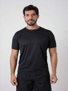 Kit 3 Shirts Men's Dry Fit Fitness Gym Training T-Shirts - Màu xám đen - Xem 2