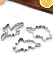 10 件恐龙形不锈钢饼干切刀/模具套装，DIY 饼干、巧克力、蛋糕 - 餅乾模 - 查看 5