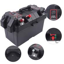 Leisure Battery Box Large With Strap Dual USB For Boat Caravan Camper Motorhome - 1 - Ver 4