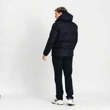 Kandor Men's Winter Jacket - Padded Parka With Hood, Casual Water-Resistant UK Coat, Hooded Showerproof Puffer (MJ-Adler, Black) - Black - View 4