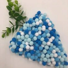彩色1厘米绒球组合装 - 200个大包装，适用于DIY家居装饰、礼品装饰、手工项目和工艺品点缀、情人节派对装饰及创意DIY灵感 - 彩色 - 查看 15