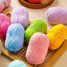1pc Soft & Comfortable 100% Acrylic Yarn - Ideal For Crochet & Knitting DIY Projects - 4-Ply Hand Weaving, 50g/Pc, Best DIY Gift