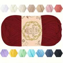 1pc Soft & Comfortable 100% Acrylic Yarn - Ideal For Crochet & Knitting DIY Projects - 4-Ply Hand Weaving, 50g/Pc, Best DIY Gift