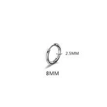 YUNY Kit 3 Pairs Stainless Steel Hoop Earrings Punk Rock Rhodium Circle For Men And Women - Silver - View 7