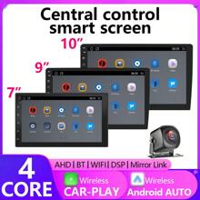 Android 12 7/9/10 Inch 2 Din Car Radio CarPlay Android Auto Autoradio Universal WIFI GPS Bluetooth Audio Multimedia Video Player - Black - View 1