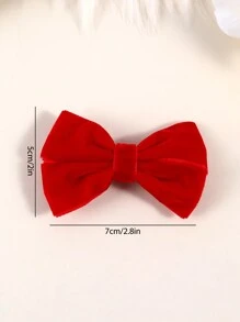 2 Stücke rote Hunde Haarschleife, exquisites handgefertigtes Haaraccessoire Bogen, Haarklemmen als Dekoration für Heimtierprodukte und Dekorationszubehör