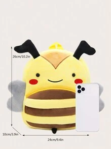 1 szt. Uroczy pluszowy plecak z pszczołą dla dzieci, odpowiedni dla chłopców i dziewcząt w wieku 2-4 lat, do codziennego użytku