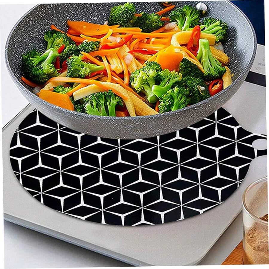 2pcs Nonstick Silicone Induction Cooker Mat, High Temperature