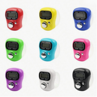 1 件可重置 LCD 5 位数字电子手指计数器，带数字显示，适用于运动环形计数器、训练穆斯林念珠和 Tasby 手链祈祷