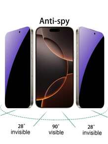 3 szt. [Prywatność + Anty niebieskie światło] Folia ochronna na ekran ze szkła hartowanego kompatybilna z 'em Prezent na urodziny, rodzinę, przyjaciół Anty-szpieg, folia ochronna na ekran telefonu, akcesoria do telefonów