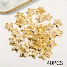 40 件/套 3 厘米时尚百搭 Y2K 星星设计发夹