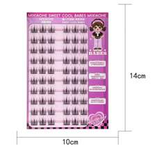 60 件山茶花自粘式假睫毛 C 卷曲 10-13 毫米长度适合初学者，外观自然，日常使用，大容量，甜美，可重复使用 - C - 查看 6