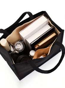 Bingo Night Women's Tote Bag And Wallet Set, Fabric Structure, Hand Washable, Unclosed, Lined, Casual Shoulder Back, Vacation Style Letter Design Tote Bags