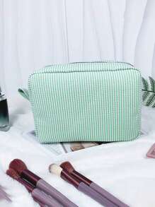 1Pc Customised Embroidery Minimalist Square Makeup Bag,Makeup Bag Makeup Pouch Skincare Bag Toiletry Bag Packing Cubes,Travel Essentials Cruise Essentials Dorm Essentials,Wedding Bridesmaid Gifts,Mom Gifts,Birthday Gifts,Gifts For Friends And Teachers,Home Decor,Bathroom Livingroom Bedroom Decor,Bathroom Organizer,Jewelry Organizer,Lip Oil Organizer,Nail Polish Organizer Storage Makeup Organizer Makeup Case