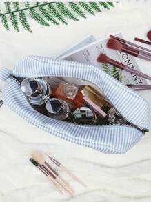 1Pc Customised Embroidery Minimalist Square Makeup Bag,Makeup Bag Makeup Pouch Skincare Bag Toiletry Bag Packing Cubes,Travel Essentials Cruise Essentials Dorm Essentials,Wedding Bridesmaid Gifts,Mom Gifts,Birthday Gifts,Gifts For Friends And Teachers,Home Decor,Bathroom Livingroom Bedroom Decor,Bathroom Organizer,Jewelry Organizer,Lip Oil Organizer,Nail Polish Organizer Storage Makeup Organizer Makeup Case