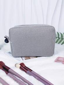 1Pc Customised Embroidery Minimalist Square Makeup Bag,Makeup Bag Makeup Pouch Skincare Bag Toiletry Bag Packing Cubes,Travel Essentials Cruise Essentials Dorm Essentials,Wedding Bridesmaid Gifts,Mom Gifts,Birthday Gifts,Gifts For Friends And Teachers,Home Decor,Bathroom Livingroom Bedroom Decor,Bathroom Organizer,Jewelry Organizer,Lip Oil Organizer,Nail Polish Organizer Storage Makeup Organizer Makeup Case