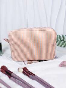 1Pc Customised Embroidery Minimalist Square Makeup Bag,Makeup Bag Makeup Pouch Skincare Bag Toiletry Bag Packing Cubes,Travel Essentials Cruise Essentials Dorm Essentials,Wedding Bridesmaid Gifts,Mom Gifts,Birthday Gifts,Gifts For Friends And Teachers,Home Decor,Bathroom Livingroom Bedroom Decor,Bathroom Organizer,Jewelry Organizer,Lip Oil Organizer,Nail Polish Organizer Storage Makeup Organizer Makeup Case
