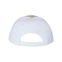 Twill Back Trucker Cap (Khaki/ White) - Khaki/ White - View 2