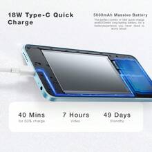 itel Teléfono móvil S24 de 6.6'', 8GB RAM/256GB ROM, Android 13 - Negro, Batería súper de 5000mAh para mantenerte con energía todo el día, Cámara frontal de 8MP, Cámara trasera de 108MP, Modo Súper Nocturno, Modo Retrato, Belleza de Video, Video Dual