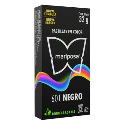 COLORANTE DE TELAS PASTILLA NEGRO MARIPOSA 601 3245