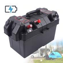 Leisure Battery Box Large With Strap Dual USB For Boat Caravan Camper Motorhome - 1 - Ver 1
