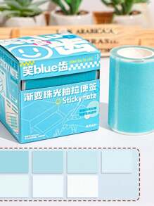 126pcs Ombre Pearlescent Expandable Sticky Notes, Reusable Color Marking Memo Pad With Strong Adhesiveness - one-size - View 10