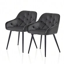 CLIPOP Dining Chairs - 灰色 - 查看 1
