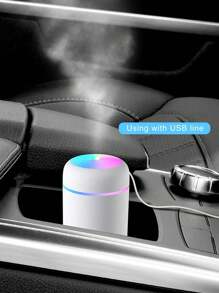 1入組USBABS汽車空氣清新器 - 白色 - 查看 2