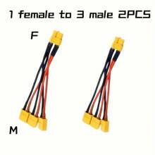 10cm XT60 Plug-In Parallel Line Aerial Model UAV Lithium Battery Transfer Line 14awg High Temperature Silicone Wire