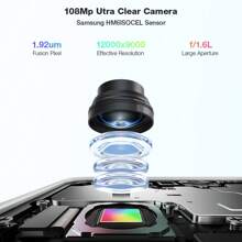 itel Teléfono móvil S24 de 6.6'', 8GB RAM/256GB ROM, Android 13 - Negro, Batería súper de 5000mAh para mantenerte con energía todo el día, Cámara frontal de 8MP, Cámara trasera de 108MP, Modo Súper Nocturno, Modo Retrato, Belleza de Video, Video Dual