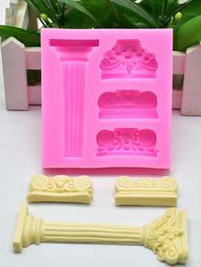 1 Khuôn silicon cột La Mã Châu Âu cổ điển, Khuôn trang trí bánh, Khuôn làm bánh DIY, Bánh quy, Kẹo, Sôcôla, Thạch, Khuôn làm bánh Pudding - Nhiều màu - Xem 7