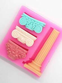 1 Khuôn silicon cột La Mã Châu Âu cổ điển, Khuôn trang trí bánh, Khuôn làm bánh DIY, Bánh quy, Kẹo, Sôcôla, Thạch, Khuôn làm bánh Pudding - Nhiều màu - Xem 11