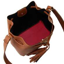 Kit Of 4 Women's Bags, Crossbody Shoulder Bag And Toiletry Bag - Rỉ Nâu - Xem 6