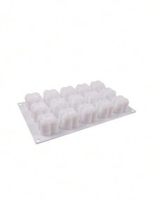 1 buc. matriță din silicon 15 în 1, matriță de lumânare din gips-carton cub 3D, matriță decorativă din gips-carton, tort cu mousse din silicon, desert cu bule, consumabile, S - alb - Vizualizare 9