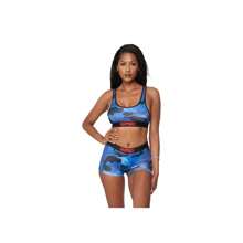 Icy Camo Blue Women's Sports Bra 4224T1030 - Blue - View 1
